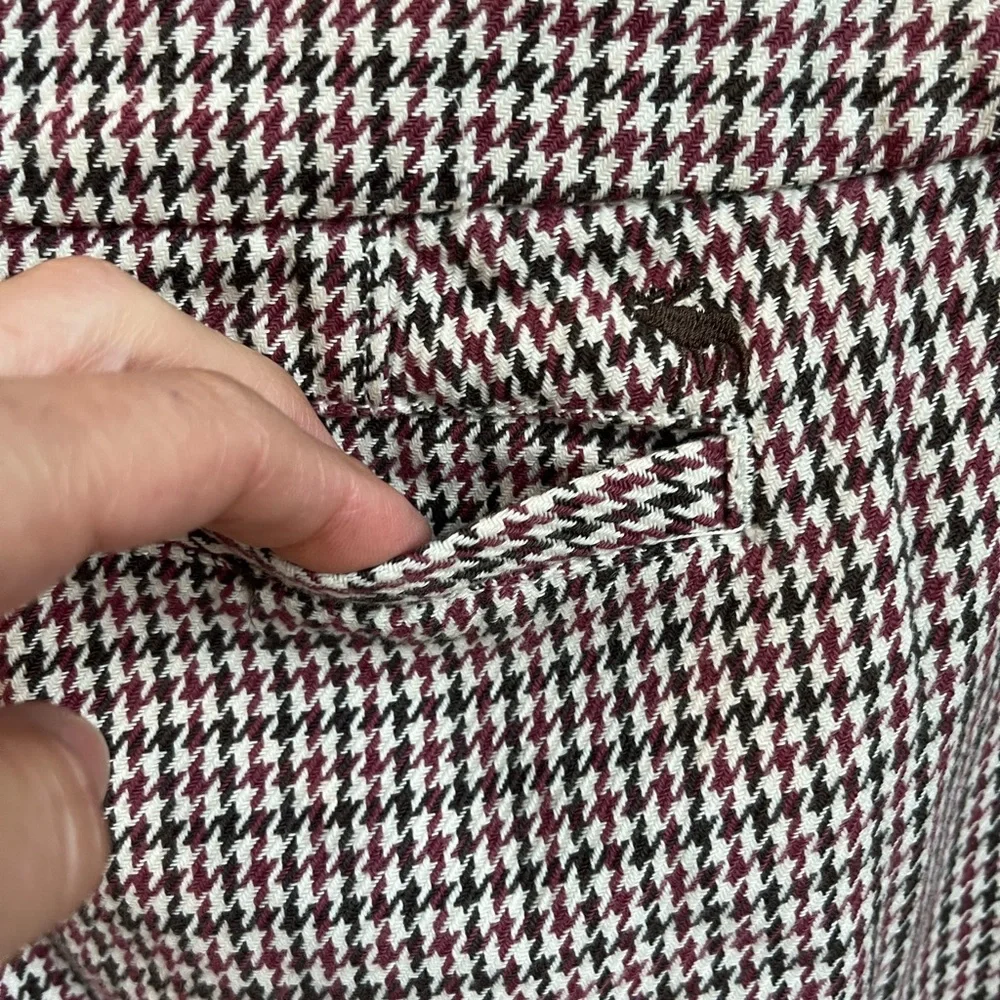 Abercrombie and Fitch Houndstooth Bermuda Shorts Cotton Walking Womens 00
